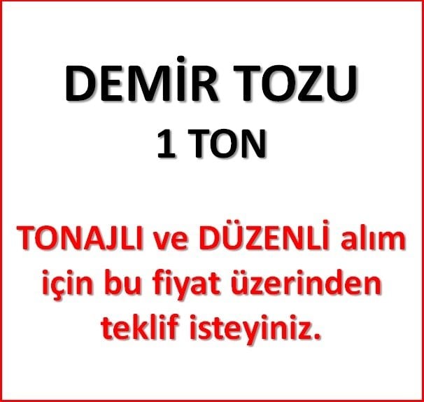 1 ton Demir Tozu