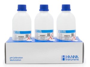 HANNA HI54710 pH 4.01, pH 7.01, pH 10.01 -  25oC Technical Calibration Buffer, (1 each) 500mL bottles