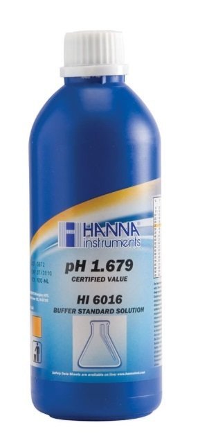 HANNA HI6016 pH 1.679  -  25oC Millesimal Calibration Buffer, 500 mL