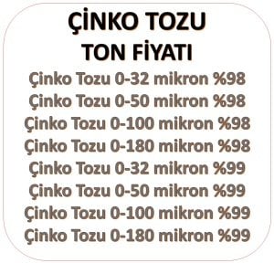 Çinko Tozu Ton Fiyatı