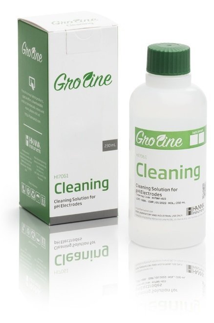 HANNA HI7061-023 GroLine Cleaning solution for pH electrodes, box, 230 ml