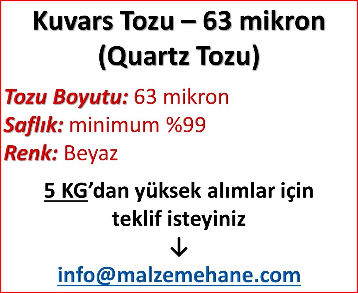 Kuvars Tozu (Ouartz Tozu) 63 mikron