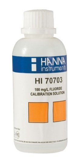 HANNA HI70703M Standard Solution at 100 mg/L F¯, 230 mL bottle