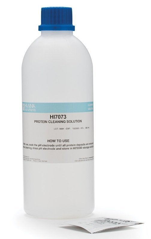 HANNA HI7073L Cleaning Solution for Proteins, 500 mL bottle