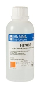 HANNA HI7086M Standard Solution at 23 g/L Na+, 230 mL bottle