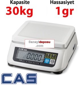 CAS SW II Dijital Hassas Terazi Hassasiyet: 1 gr. Max: 30kg