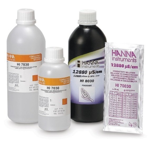 HANNA HI8030L 12880 uS/cm EC value -  25oC, 500 mL FDA bottle