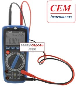 CEM DT61 Dijital Multimetre (Ses Ölçer Işık Ölçer Nem Ölçer Sıcaklık Ölçer)