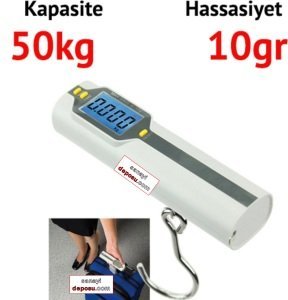 CH150 Elektronik Bagaj Terazisi - Hassasiyet: 10 gr. Max: 50 kg.