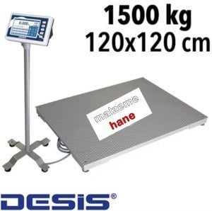 Desis B7-100 Dokunmatik Ekranlı Dijital Platform Baskül 1.5 Ton Kapasiteli - 120x120 cm