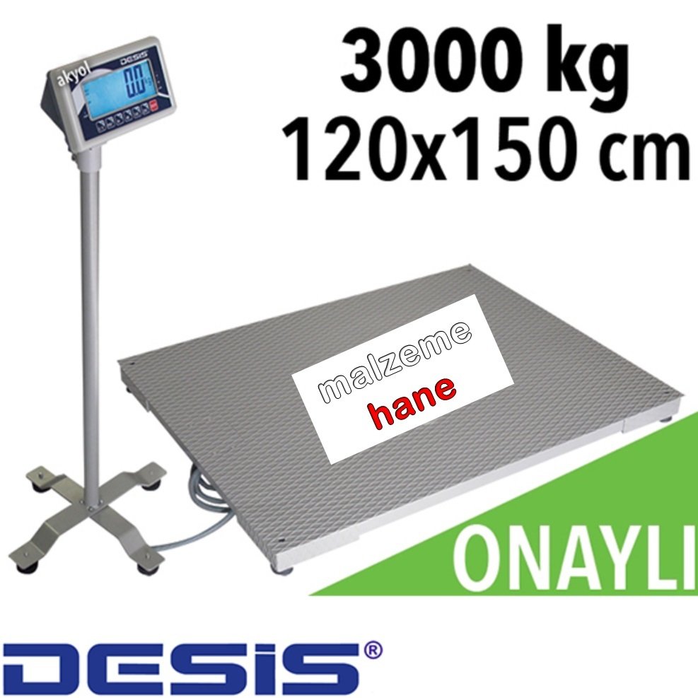 Desis BW 3 Ton Kapasiteli - 120x150 cm Platform