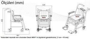 Desis M501 Medikal Sandalye Kantar (ONAYLI)