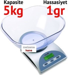 EK 3250 Dijital Kefeli Terazi - Hassasiyet: 1 gr. Max: 5 kg.