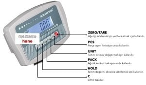 EKOTER B5 Elektronik Tartım Kantarı 150KG - 40x50CM