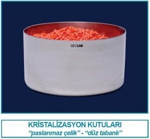 İsolab kristalizasyon kutusu - paslanmaz çelik