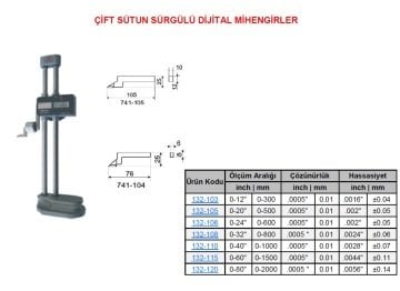 Çift Sütun Dijital Mihengir 1000mm