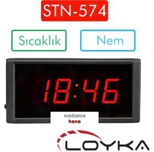 Loyka STN-574 Işıklı Termometre Saat Nem