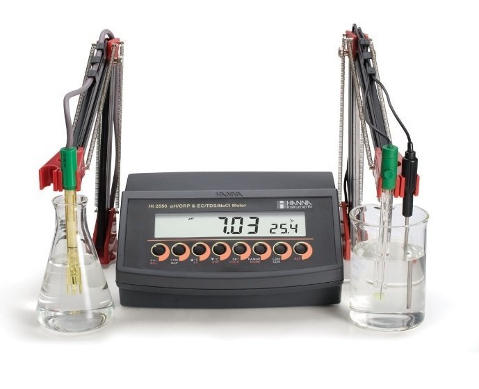 HANNA HI2550 Tezgahüstü Multiparametre pH / mV / ISE ve EC / TDS / Tuzluluk Metre