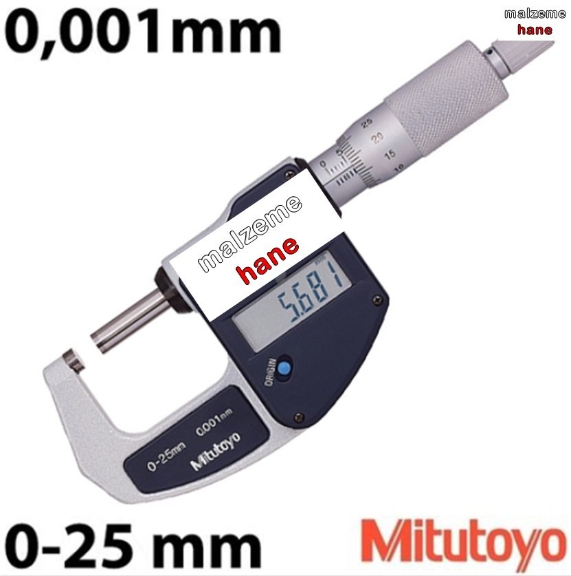 Mitutoyo Dijital Mikrometre 293-821 0-25 mm