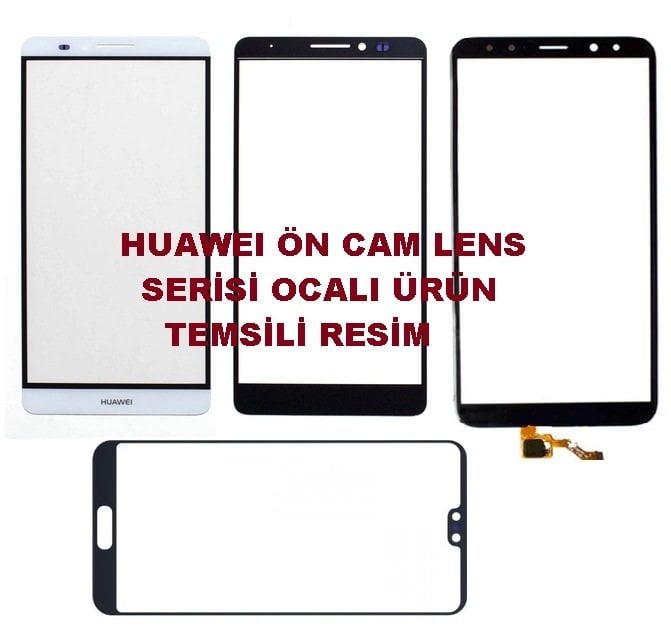 Huawei Y9 Prime (2019) Ocalı Ön Cam Lens Siyah