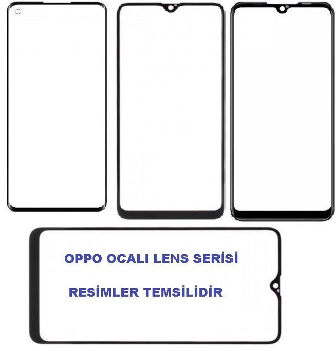 OPPO RX17 Neo Ocalı Ön Cam Lens Beyaz