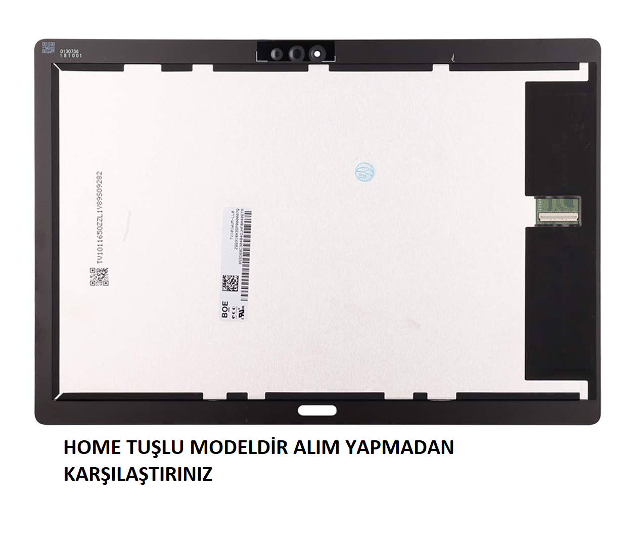 Lenovo Yoga Tab 5 YT-X705F YT-X705L Lcd Ekran Dokunmatik Takım HOME TUŞLU