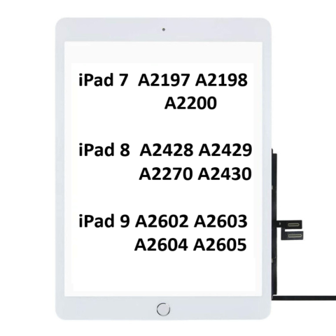 Apple iPad 8.Nesil A2270 A2428 A2429 A2430 Dokunmatik Tuşlu BEYAZ