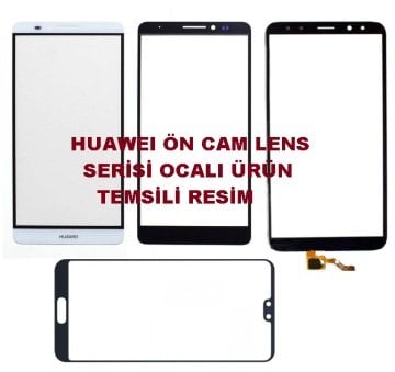 Huawei Nova 5i Ocalı Ön Cam Lens Beyaz