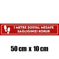 50cmx10cm Yapışkanlı Yazı