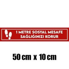 50cmx10cm Yapışkanlı Yazı