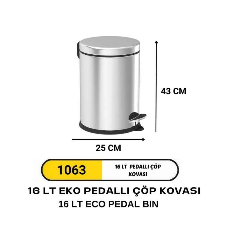 16 LİTRE PEDALLI ÇÖP KOVASI EKO