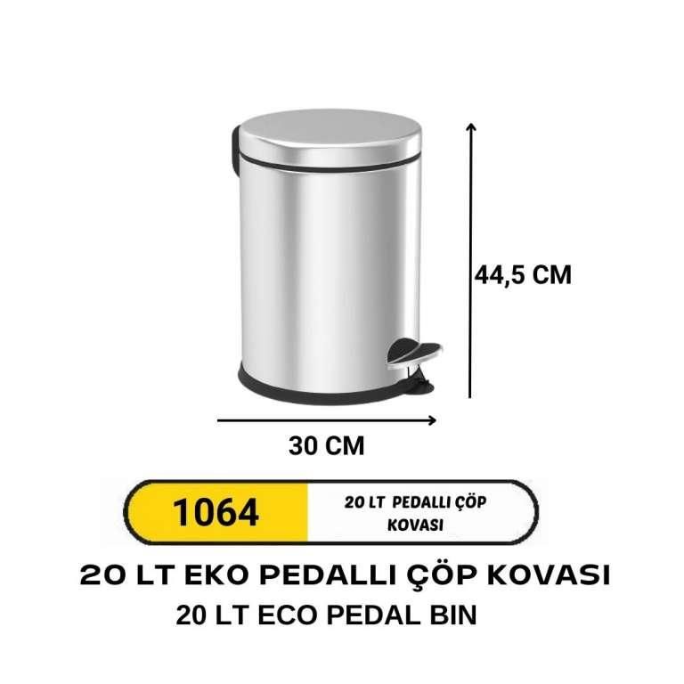 20 LİTRE PEDALLI ÇÖP KOVASI EKO