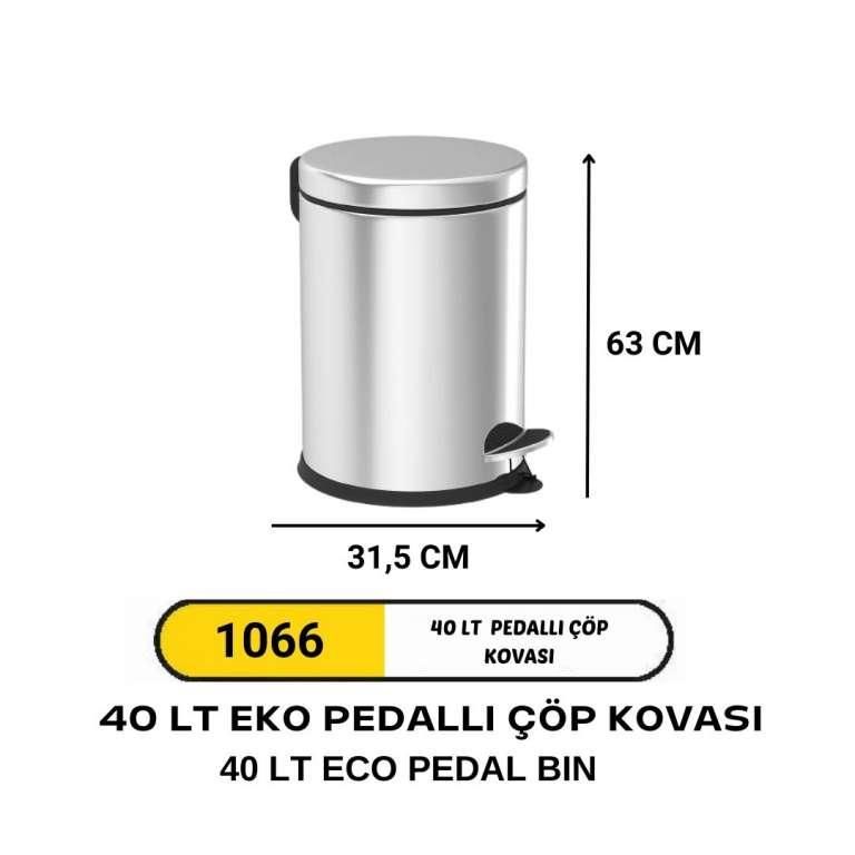 40 LİTRE PEDALLI ÇÖP KOVASI EKO