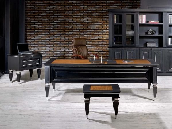 KLAS LAKE VIP MAKAM TAKIMI SİYAH KİTAPLIKLI