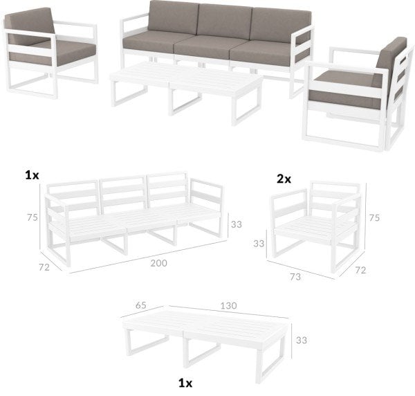 MYKONOS LOUNGE SET XL