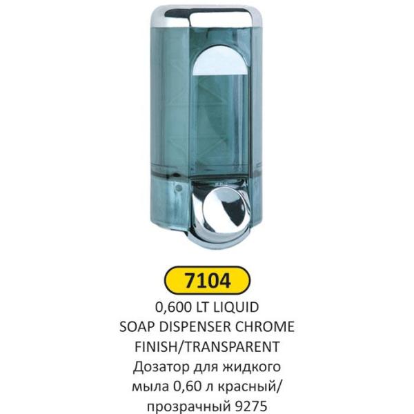 0,600 LT PARLAK KROM ABS PLASTİK Sıvı SABUNLUK