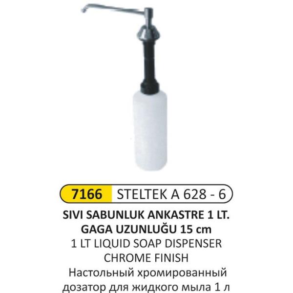 1 LT STELTEK A628-6 ANKASTRE Sıvı SABUNLUK