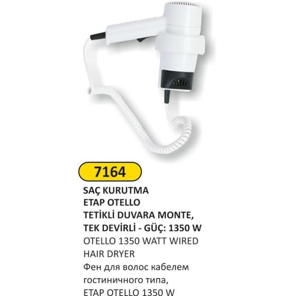 1350w OTEL TİPİ SAÇ KURUTMA MAKİNESİ