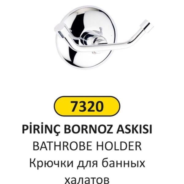 LÜKS PİRİNÇ BORNOZ ASKISI