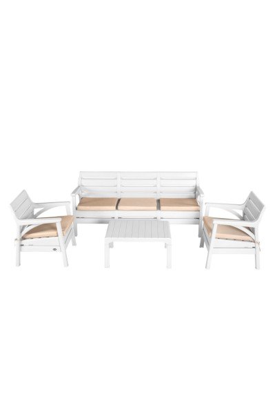 HAWAI SET OTURMA GRUBU | BAHÇE SETİ | 1 ÜÇLÜ 2 TEKLİ 1 SEHPA