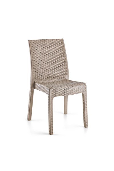 HOLIDAY DELUXE RATTAN SANDALYE ÇÖL GRİ