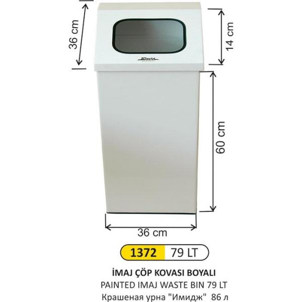 79 LT İMAJ ÇÖP KOVASI BOYALI