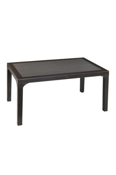 Camlı Wood Masa 70x120 | Bahçe & Balkon Masası