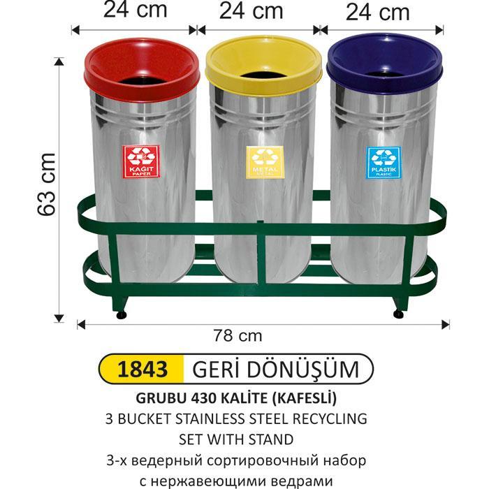 430 KALİTE PASLANMAZ GERİ DÖNÜŞÜM SETİ