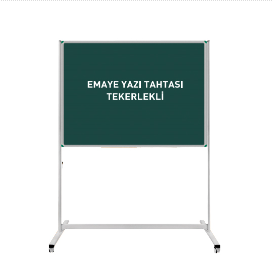 Çelik Emaye Yazı Tahtası Tekerlekli Ayaklı 90X120 CM 90x120
