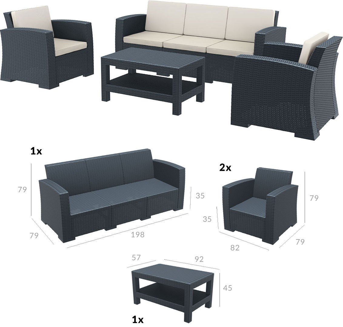 MONACO LOUNGE SET XL