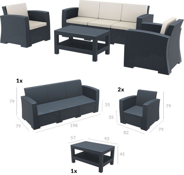 MONACO LOUNGE SET XL
