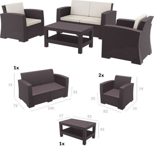 MONACO LOUNGE SET