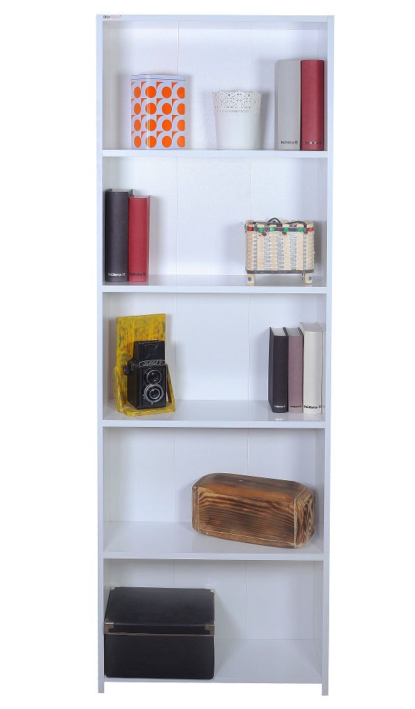 Kitaplık 5 Raflı (Beyaz)