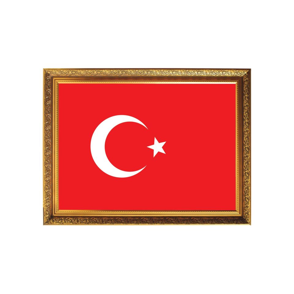 Atatürk Köşesi Lüks Yaldızlı Çerçeveli